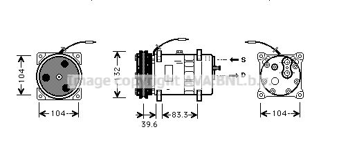 AVA QUALITY COOLING Kompresors, Gaisa kond. sistēma JRK024
